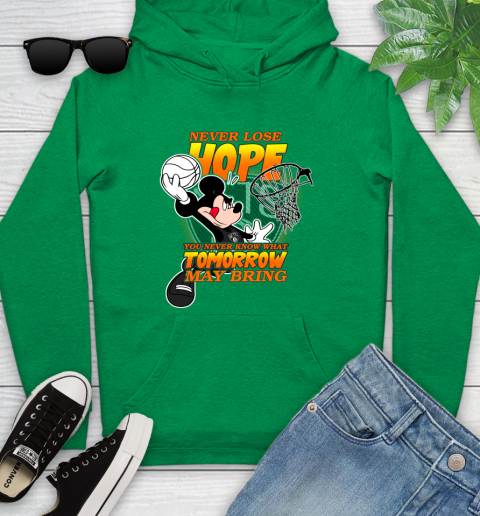 Brooklyn Nets NBA Basketball Mickey Disney Never Lose Hope Youth Hoodie 9