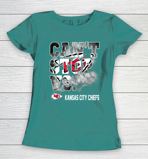 NFL Kansas City Chiefs Can't Stop Vs Women's T-Shirt 10