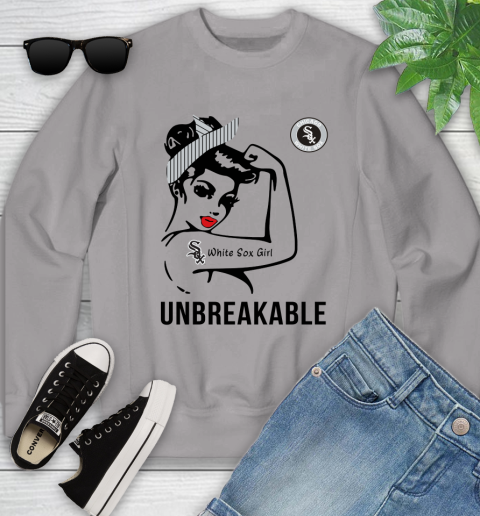 MLB Chicago White Sox Girl Unbreakable Baseball Sports Youth Sweatshirt 2