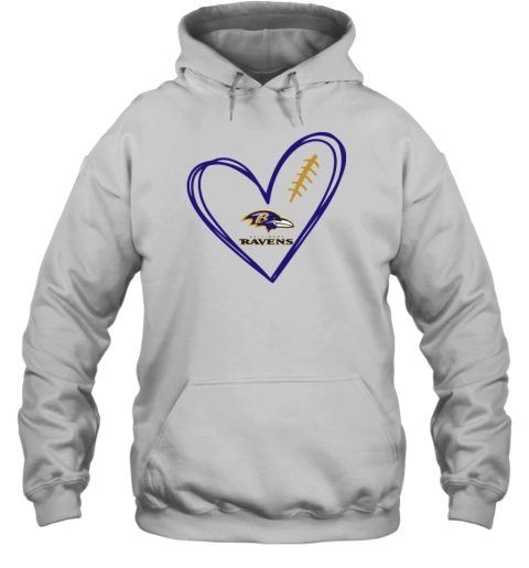 Baltimore Ravens Heart Hoodie