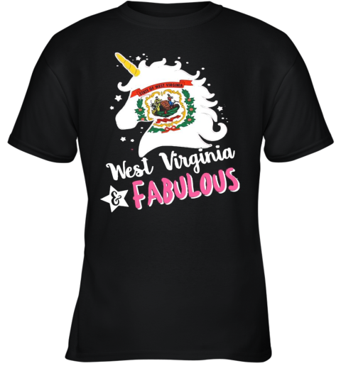 Unicorn West Virginia Fabulous Youth T-Shirt
