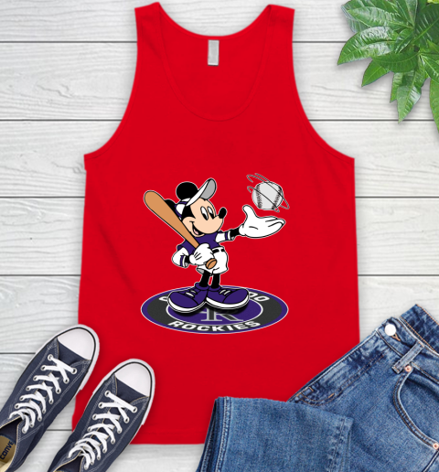 MLB Baseball Colorado Rockies Cheerful Mickey Disney Shirt Tank Top 6