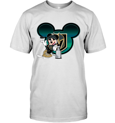 NHL Vegas Golden Knights Stanley Cup Mickey Mouse Disney Hockey T Shirt