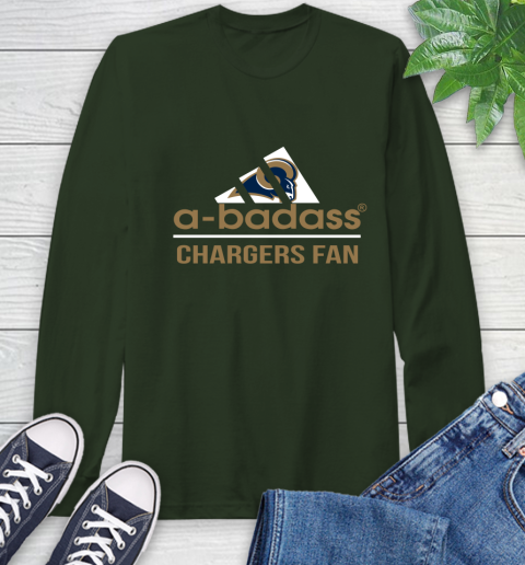 NFL A Badass Los Angeles Rams Fan Adidas Football Sports Long Sleeve T-Shirt 7