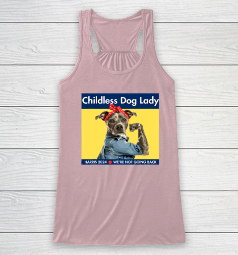 Childless Dog Lady Is Voting Kamala Election Usa 2024 Racerback Tank 4