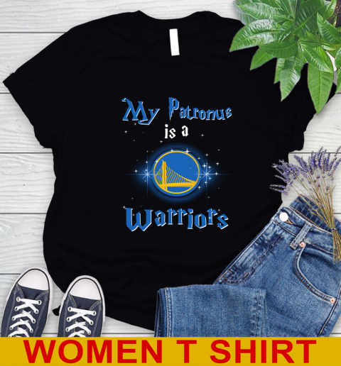 NBA Basketball Harry Potter My Patronus Is A Golden State Warriors Women's T-Shirt
