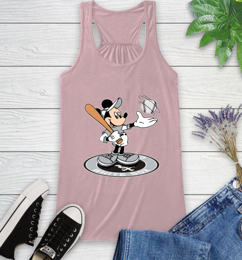 MLB Baseball Chicago White Sox Cheerful Mickey Disney Shirt Racerback Tank 10