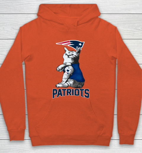 NFL Football My Cat Loves New England Patriots Hoodie 3