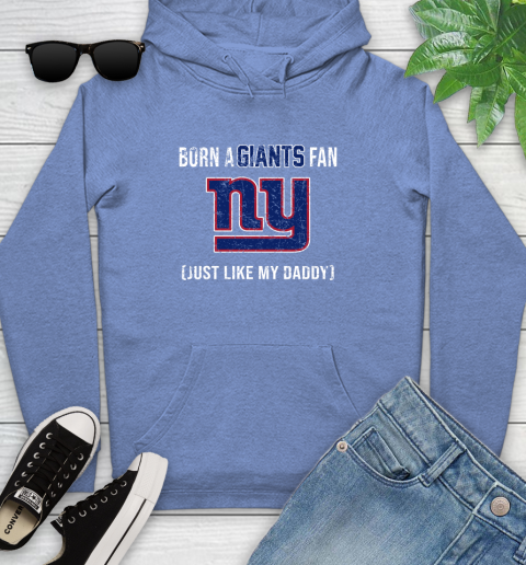NFL New York Giants Football Loyal Fan Just Like My Daddy Shirt Youth Hoodie - Image 12