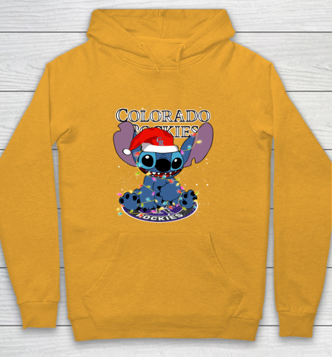 Colorado Rockies MLB noel stitch Baseball Christmas Youth Hoodie 2