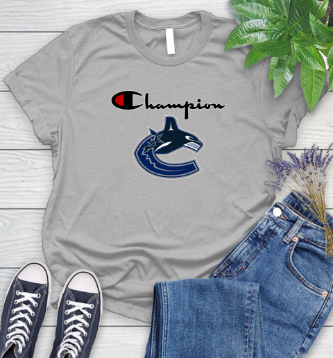 NHL Hockey Vancouver Canucks Champion Shirt Women's T-Shirt 3