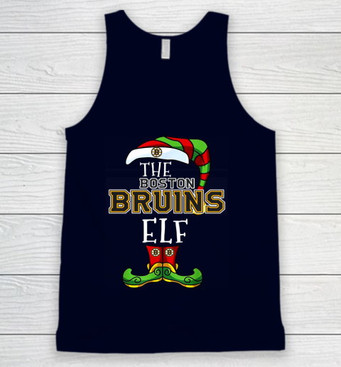 Boston Bruins Christmas ELF Funny NHL Tank Top 2
