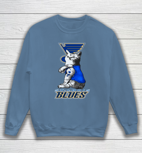 NHL My Cat Loves St.Louis Blues Hockey Sweatshirt 6