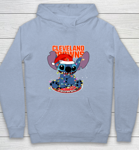 Cleveland Browns NFL Football noel stitch Christmas Youth Hoodie 5