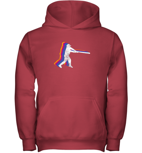 pnz7 baseball shirt player gift vintage youth hoodie 43 front red