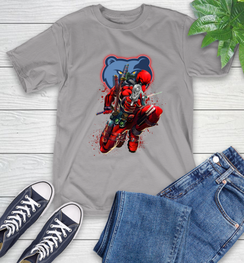 NBA Deadpool Marvel Comics Sports Basketball Memphis Grizzlies T-Shirt 6