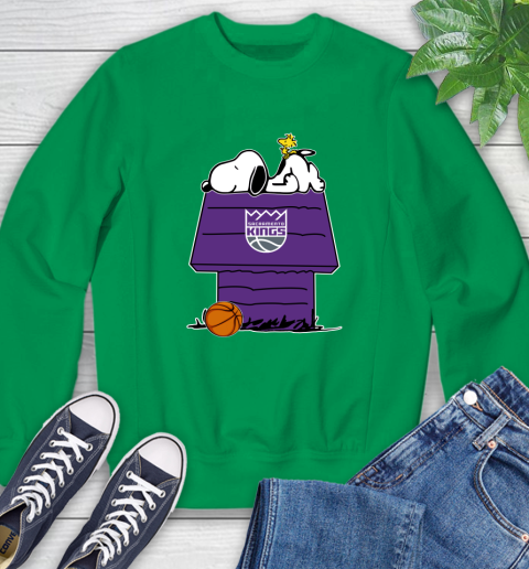 Sacramento Kings NBA Basketball Snoopy Woodstock The Peanuts Movie Sweatshirt 6
