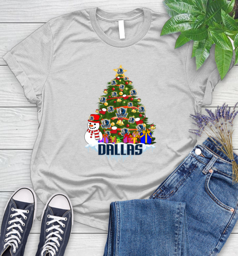 Dallas Mavericks Merry Christmas NBA Basketball Sports Women's T-Shirt
