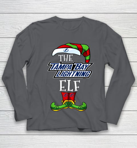 Tampa Bay Lightning Christmas ELF Funny NHL Youth Long Sleeve 6