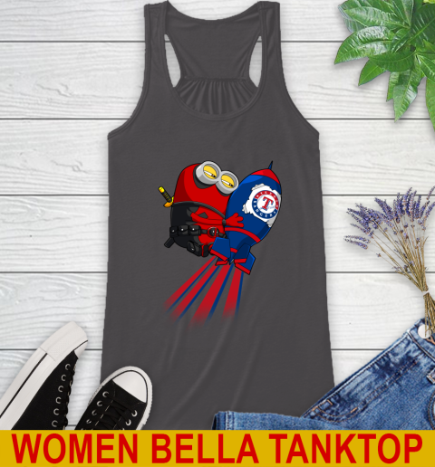 MLB Baseball Texas Rangers Deadpool Minion Marvel Shirt Racerback Tank - Image 11