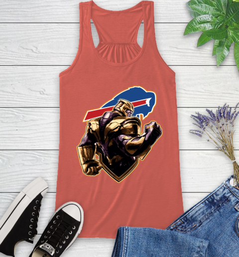 NFL Thanos Avengers Endgame Football Sports Buffalo Bills Racerback Tank 4