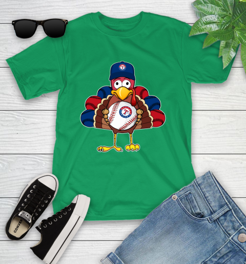Texas Rangers Turkey thanksgiving Youth T-Shirt 6