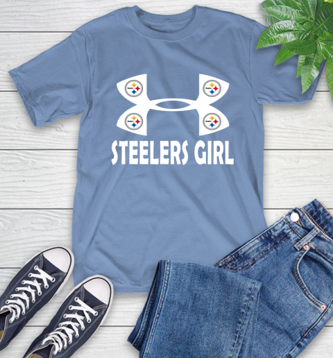 NFL Pittsburgh Steelers Girl Under Armour Football Sports T-Shirt 12