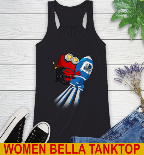 NBA Basketball Dallas Mavericks Deadpool Minion Marvel Shirt Racerback Tank