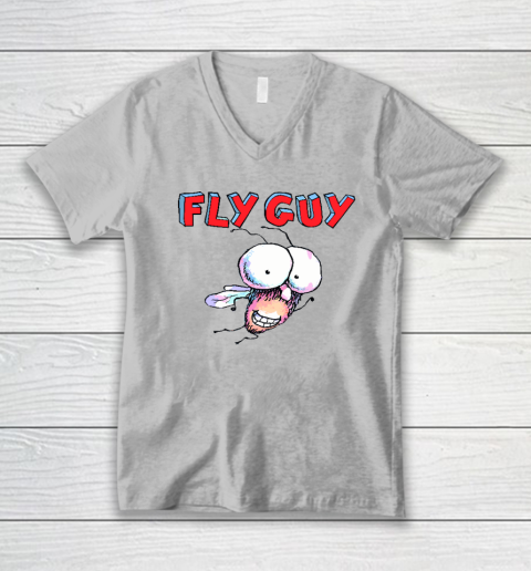 Fly Guy Funny V-Neck T-Shirt 2