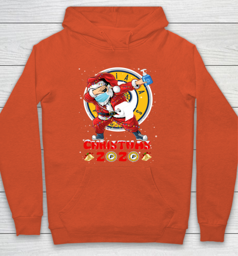 Indiana Pacers Funny Santa Claus Dabbing Christmas 2020 NBA Hoodie 3