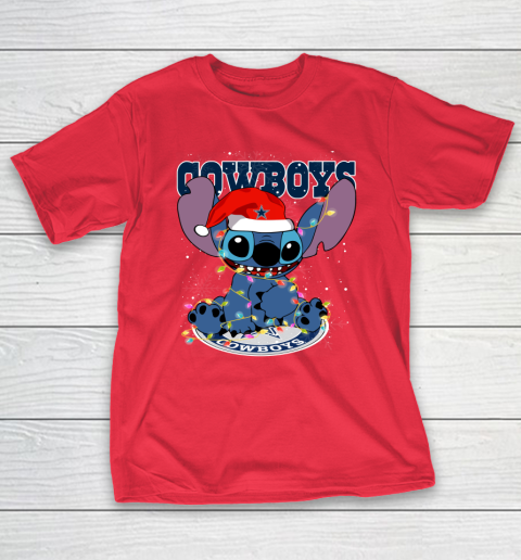 Dallas Cowboys NFL Football noel stitch Christmas T-Shirt 7