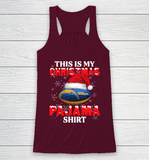 Los Angeles Chargers This Is My Christmas Pajama Shirt NFL Racerback Tank 2