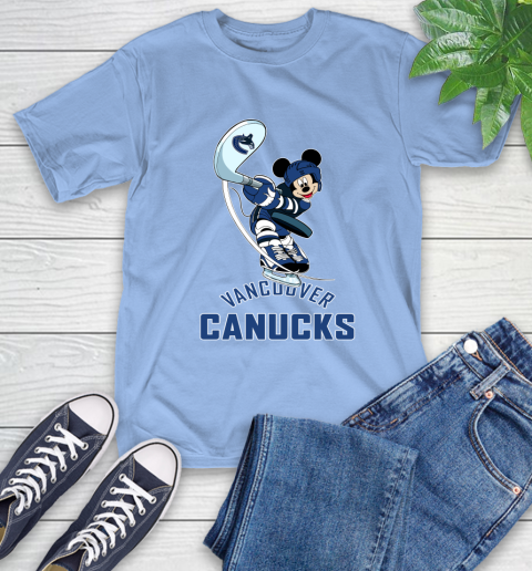 NHL Hockey Vancouver Canucks Cheerful Mickey Mouse Shirt T-Shirt 12