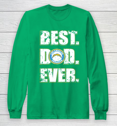 NFL Los Angeles Chargers Football Best Dad Ever Family Shirt Long Sleeve T-Shirt 4