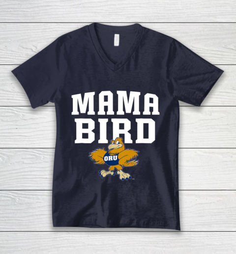 Oral Roberts Golden Eagles Mama Mascot V-Neck T-Shirt 2