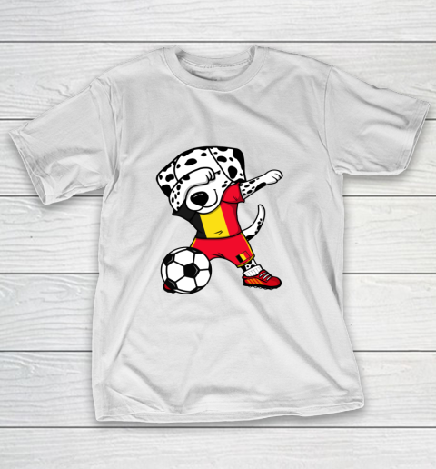 Dabbing Dalmatian Belgium Soccer Fan Jersey Belgian Football T-Shirt