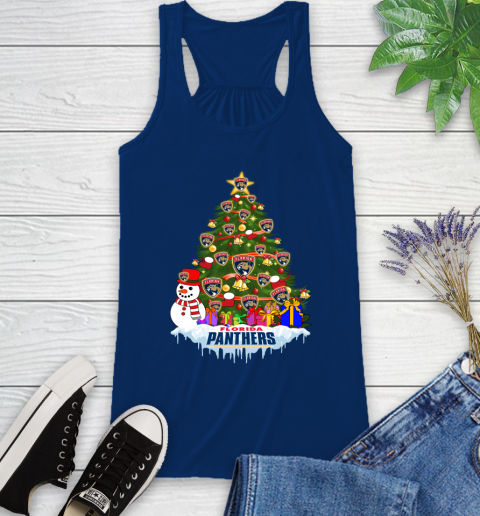 Florida Panthers Merry Christmas NHL Hockey Sports Racerback Tank - Image 10