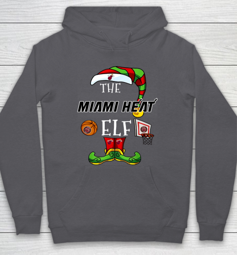 Miami Heat Christmas ELF Funny NBA Hoodie 4