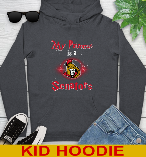 NHL Hockey Harry Potter My Patronus Is A Ottawa Senators Youth Hoodie 9