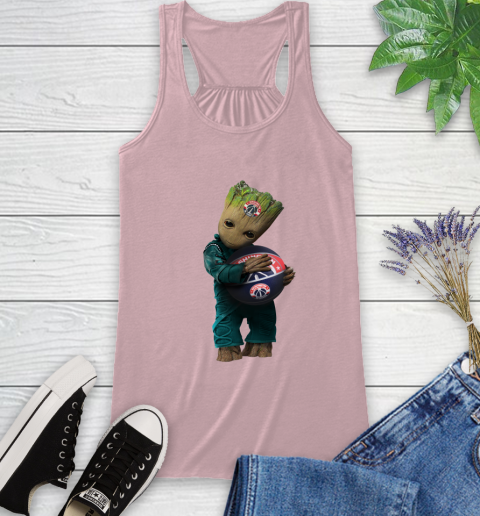 NBA Groot Guardians Of The Galaxy Basketball Sports Washington Wizards Racerback Tank 11