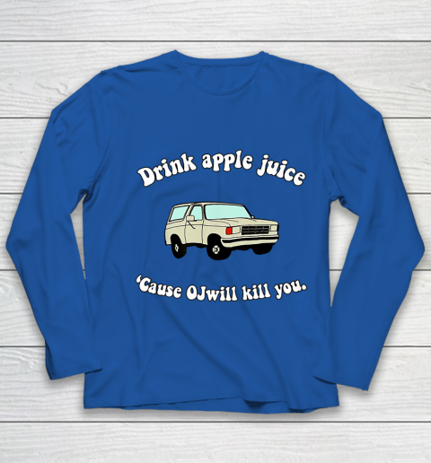 Drink Apple Juice Funny Youth Long Sleeve 7