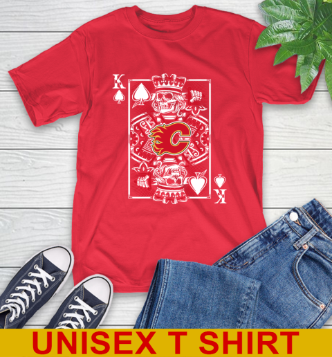 Calgary Flames NHL Hockey The King Of Spades Death Cards Shirt T-Shirt 12