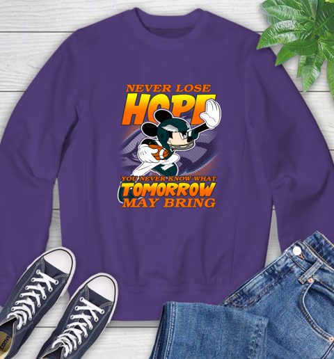Philadelphia Eagles NFL Football Mickey Disney Never Lose Hope Sweatshirt 4
