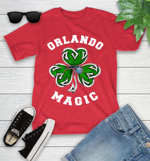 NBA Orlando Magic Three Leaf Clover St Patrick's Day Basketball Sports Youth T-Shirt 13