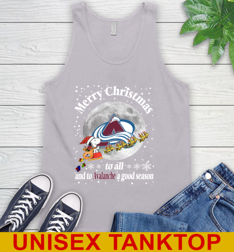 Colorado Avalanche Merry Christmas To All And To Avalanche A Good Season NHL Hockey Sports Tank Top 3