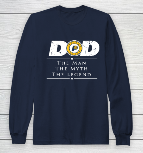 Indiana Pacers NBA Basketball Dad The Man The Myth The Legend Long Sleeve T-Shirt 2