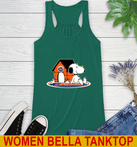 MLB Baseball New York Mets Snoopy The Peanuts Movie Shirt Racerback Tank 7