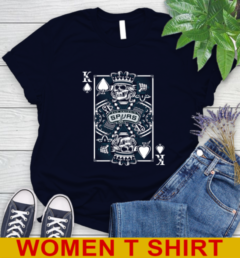 San Antonio Spurs NBA Basketball The King Of Spades Death Cards Shirt Women's T-Shirt 2
