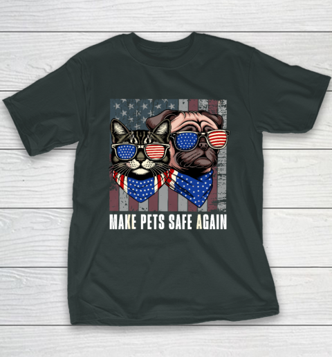 Make Pets Safe Again Trump Harris Debate Eating The Dogs Cat Youth T-Shirt 3