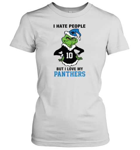 I Hate People But I Love My Panthers Carolina Panthers NFL Teams Women's T-Shirt